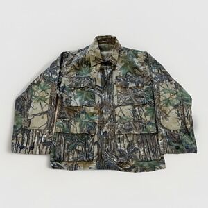 Vintage Military Jacket Mens S Realtree Camo Combat Coat Tactical Field 90s